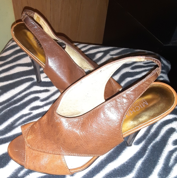 Michael Michael KORS Brown Leather Women's Shoes - Picture 9 of 9